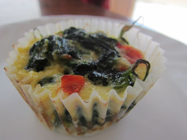 individual spinach quiche cups