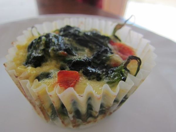 individual spinach quiche cups